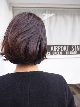 稀少なICEA VEGAN認証取得のヘアカラーを使用☆髪にも環境にも優しい薬剤で大切に染め上げます◎