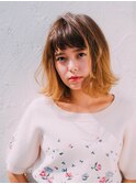 20代30代大人かわいいフリンジボブ☆