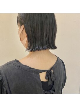 エフ ヘアーアンドリラクゼーション(F. hair & relaxation) 顎ラインボブ 外ハネボブ 切りっぱなしボブ