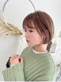 ショートボブ/大人巻き/ぷつっとボブ/ナチュラルモード/銀座駅