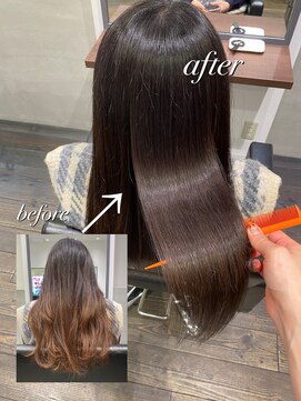 パトゥ 烏丸(patou) 髪質改善トリートメント　シリコン除去　【岡田優里】