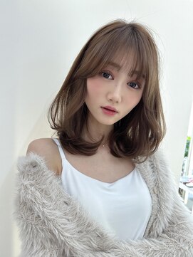 アフロートリノ(AFLOAT Leino) 【たくぽんstyle】ミディアムレイヤー 似合わせ顔まわりカット