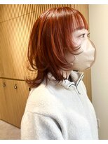 ロンドプロフィール 浦和(Lond profil)&nbsp;中川陽南子【前髪カット顔まわりウルフレイヤー外ハネミディ】