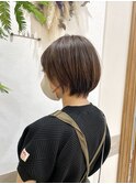 伸ばしかけ丸みハイライトショート20代30代40代50代