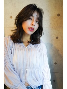 アンジェリカラボ 梅田店(ANGELICA LABO) ワンカールが可愛いくびれミディアムレイヤー【後藤】