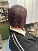 『京都ルーナヘアー』ピンクベージュ バレイヤージュ 草木真一郎