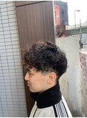 10代20代30代メンズフェードカットパーマカジュアル