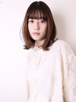 ヨファヘアー 岡本店(YOFA hair) 似合わせカット美髪ストレートバングピンクブラウン0406