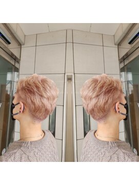 ミラシィ 稲毛(Mirashy) 《メンズハイトーンヘアスタイル》ホワイトピンクカラー！！