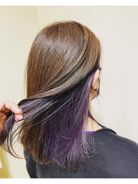 アズール 草加(azule) インナーカラー/アッシュパープル[草加／草加駅東口]