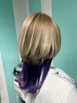 マティーナ ヘアー 池袋(Matina hair)&nbsp;【ミルクティー×ディープバイオレット】20代30代40代50代