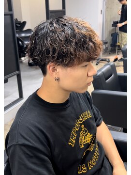 アソビ ゆるふわ波巻きパーマ