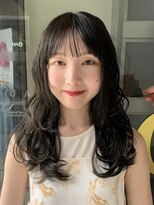 アクアオモテサンドウ(ACQUA omotesando)&nbsp;◎ロングパーマゆるふわパーマニュアンスパーマオリーブカラー