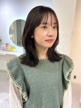 シエル 一社(cher) 冬に可愛い　オリーブブラウン