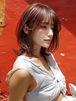 アルトリスト(Altruist Aging×HAIR&SPA) ★ダークアッシュ大人ガーリーボブ着物ミディアムレイヤーカット