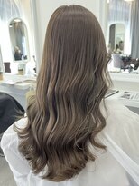 ヘアーアイスカルテット(HAIR ICI QUARTET) 大人可愛い透明感ブリーチなしくすみカラーオリーブベージュ