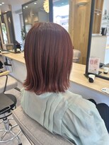 レム 長町店(L.E.M)&nbsp;ブリーチ無　レッドブラウン