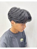 曲がる縮毛矯正 センターパート