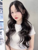 アイティーバイアルバム 下北沢店(IT by ALBUM)&nbsp;ロング韓国ヘア顔周りレイヤー暗めカラー_F20919