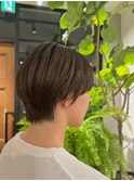 大人ボブ大人ショートボブ切りっぱなしボブ前髪あり前下がりボブ