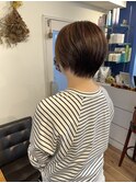 大人可愛い襟足スッキリ小顔ショート　30代40代50代　志木