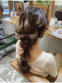 あみおろしヘアアレンジ