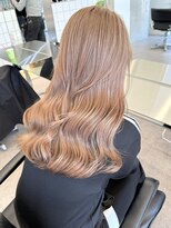 サンクマーケット 渋谷(cinq MARKET) ブリーチカラーハイトーンレイヤーカットミルクティーベージュ