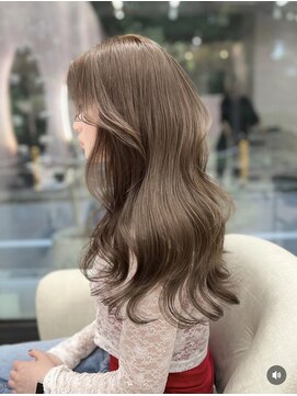 アディション 新宿(ADITION) ベージュ×韓国風レイヤー×艶トリートメント/髪質改善/新宿k