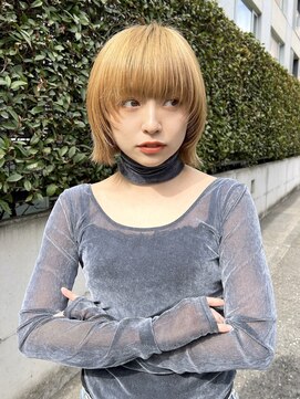 ディーナ(D'na) 【D'na×古屋】ボブレイヤー×ブロンドベージュ