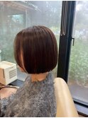 丸みショート/モカブラウン