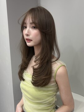 ボタン コロン 表参道 原宿(VOTAN COLON) オリーブブラウン/レイヤーカット/透明感カラー/韓国ヘア