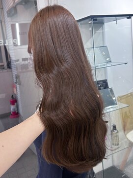 ペレ 渋谷(PELE) イメチェン/ピンクベージュ/アンブレラカラー/前髪/渋谷