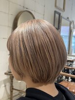 サロン ド ソーホー 蕨(Salon de SOHO)&nbsp;丸みショート/ミルクティーベージュ【さとう】
