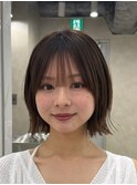 ミディアムレイヤーカット/髪質改善/韓国/前髪/新宿/ブリーチ