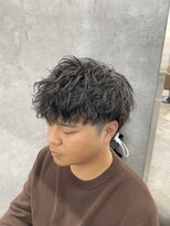 ネウィ 宮崎店(newi)&nbsp;縦落ちツイストスパイラルパーマ無造作質感束感ショート