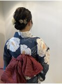 浴衣着付け&ヘアアレンジ¥9980 1番　アップスタイル