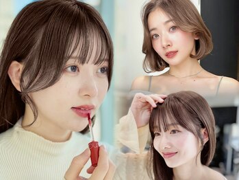 ザザアオヤマ(ZA/ZA AOYAMA)の写真/ばっさりカットなしでガラリと印象を変える前髪＆顔周りカット！トレンド似合わせスタイルを実現［表参道］