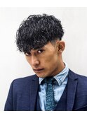 men'shair/波巻きツイストスパイラル/ニュアンスパーマ