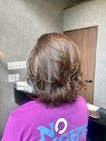 モア ヘアー ラウンジ ハザール 羽沢国大前店(moa hair lounge/ HAZZAR)&nbsp;大人ハイライト×くびれ外ハネボブ
