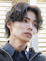 フィフス 天神大名(fifth)&nbsp;天神大名メンズパーマシャドウパーマシースルーマッシュウルフ