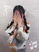 クラビス(CLAVIS)&nbsp;浴衣着付け、ツイン編みおろし
