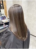バレイヤージュ、ハイライト、レイヤーロング、キッズカット