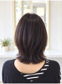 大人のくびれレイヤーボブ×艶ダークブラウン