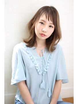 セピアージュ サンク(hair beauty clinic salon Sepiage cinq) デザインカラ-×切りっぱなしボブ×オン眉×ひし形シルエット
