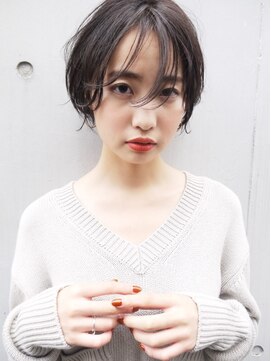 モリオ フロム ロンドン サッポロファクトリー店(morio FROM LONDON) 【morio札幌】札幌ショート　大人かわいい黒髪ショートボブ