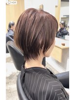 モールヘア 西中島店(MOOL hair)&nbsp;ショート/ヘアイルミナカラーグレーベージュ/