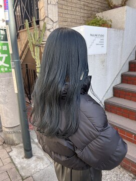 アソビ 表参道(ASOBI) ブリーチなし　ばれない　ブルーブラック