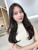 アフロートリノ(AFLOAT Leino)&nbsp;大人可愛い顔まわり　レイヤーカット　似合わせサイドバング#