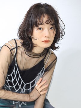 テトテ 三宮店(Tetote) 【tetote三宮】黒髪ウルフくびレイヤー