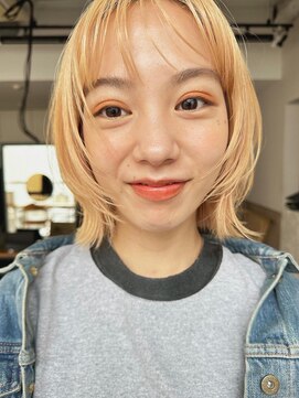 サンド 銀座(sand) 顔回りレイヤー　切りっぱなしボブ